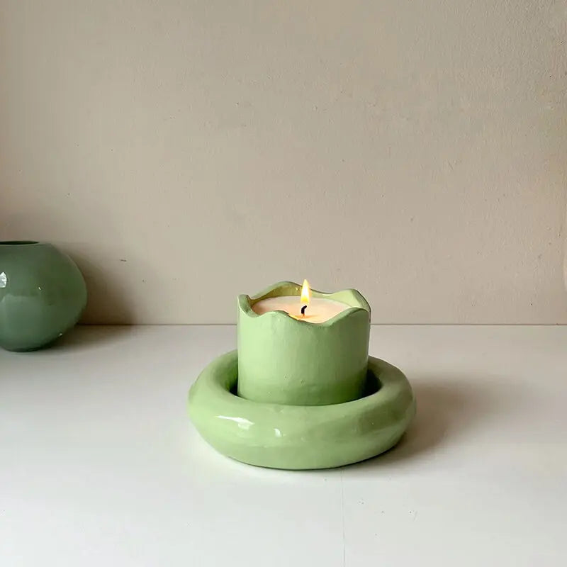 Curvy candle making creation