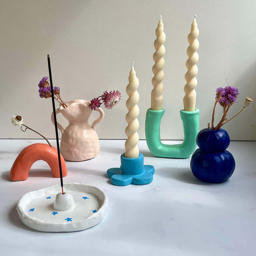 Variety of items handmade in clay kit