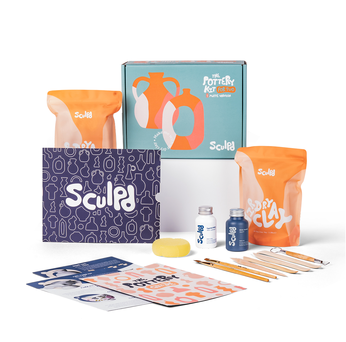 Create memories with our Pottery kit for two 