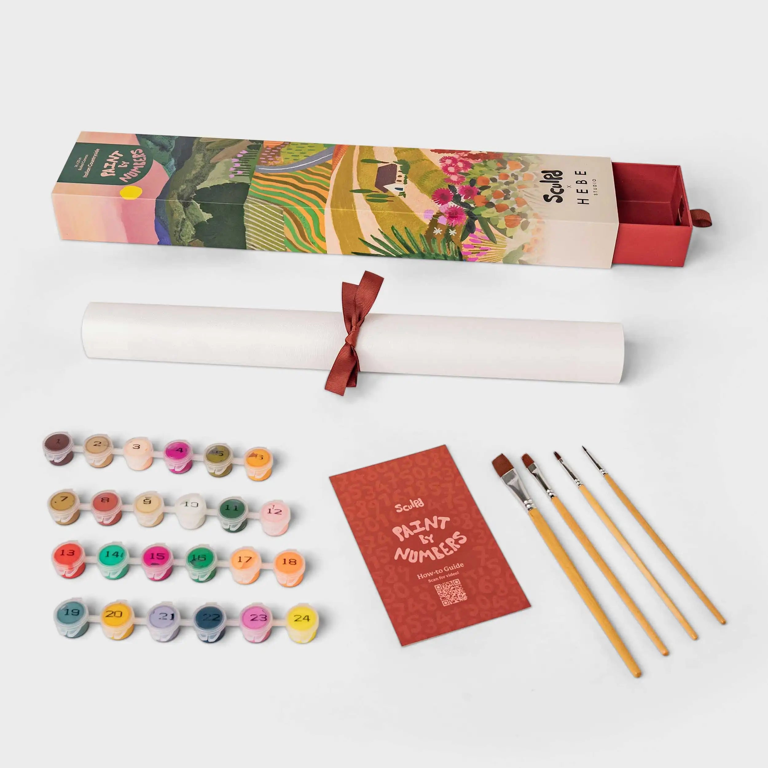 Sculpd Paint By Numbers x Hebe Studio Full Kit with Painting Set and Brushes