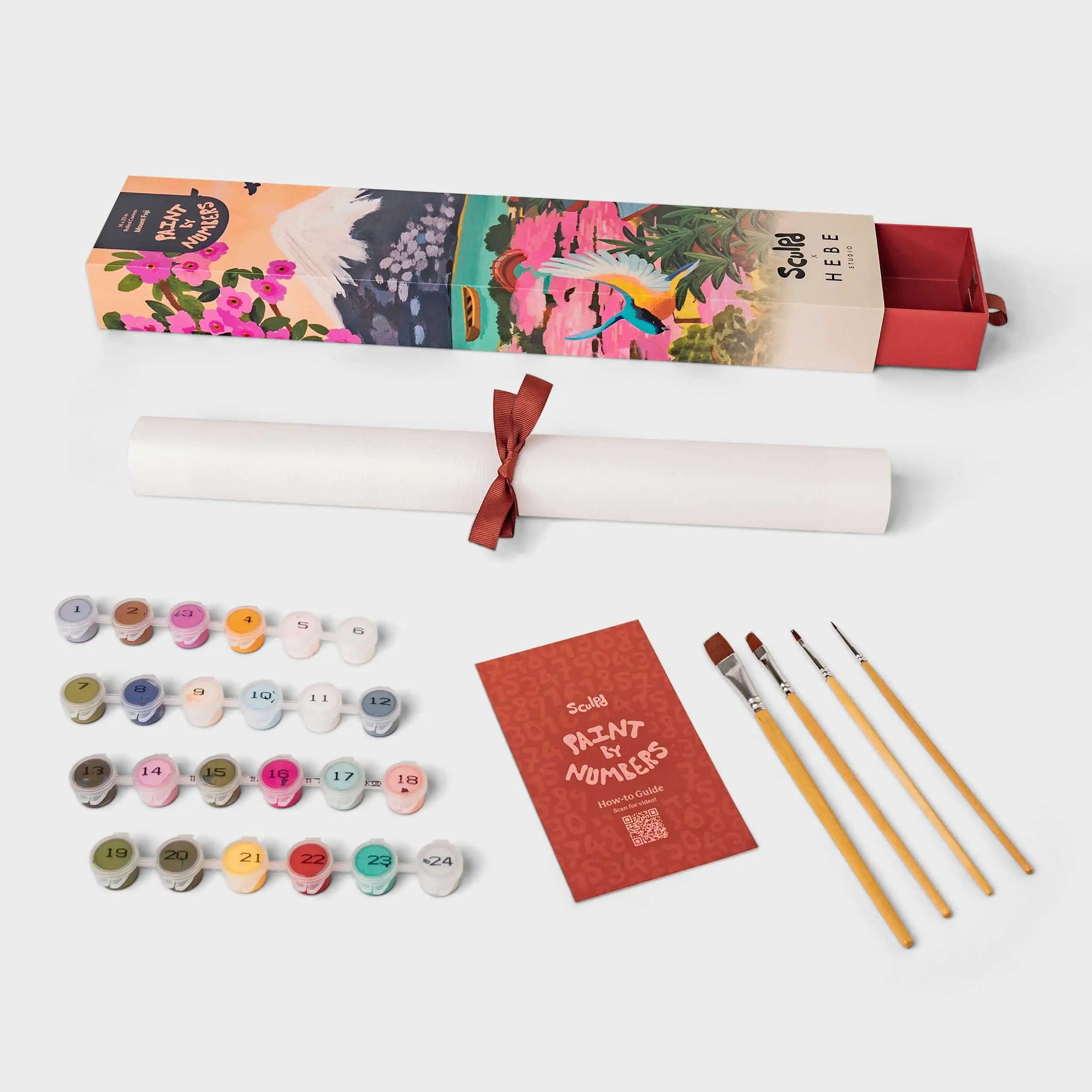 Sculpd Paint By Numbers x Hebe Studio Full Kit with Paints and Brushes