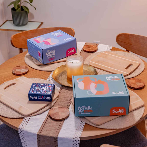 The Double Date Night Bundle Pottery Bundle Sculpd stylishly laid out on a table