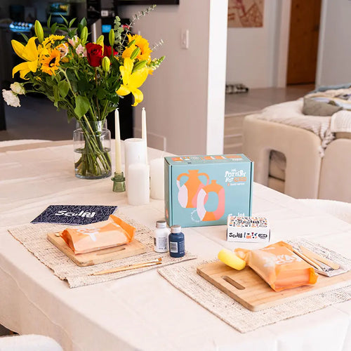 Sculpd pottery date night what's in the box