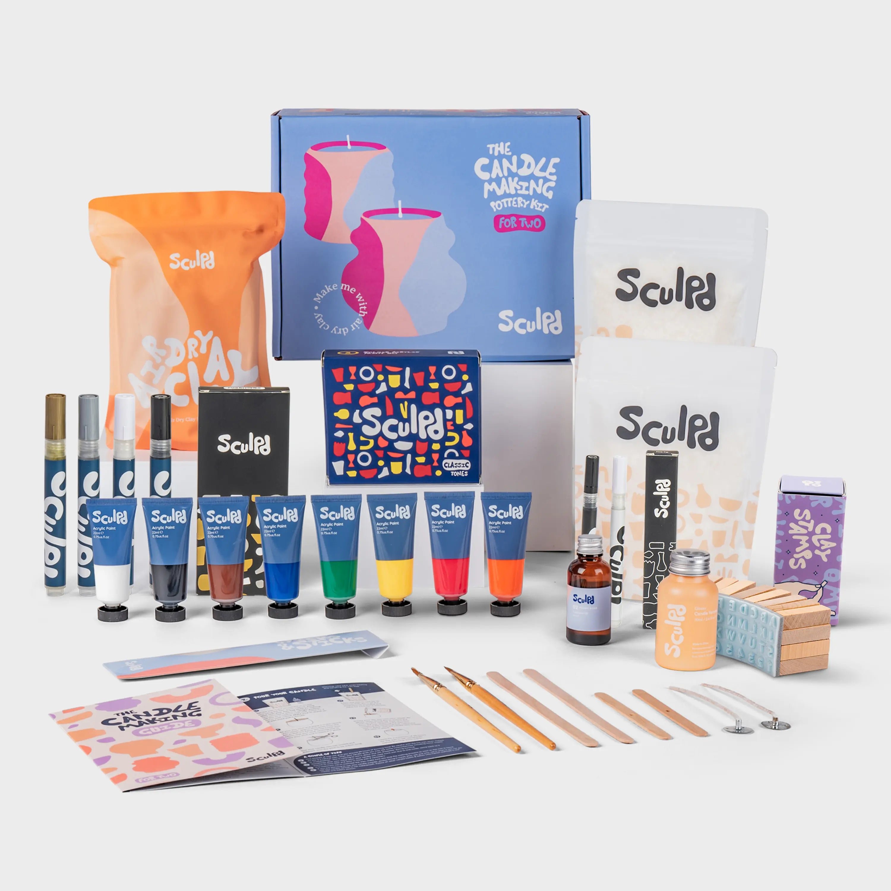 Ultimate Candle Classic Paints with Monotones & Fine Tip Pens and Letter Stamps