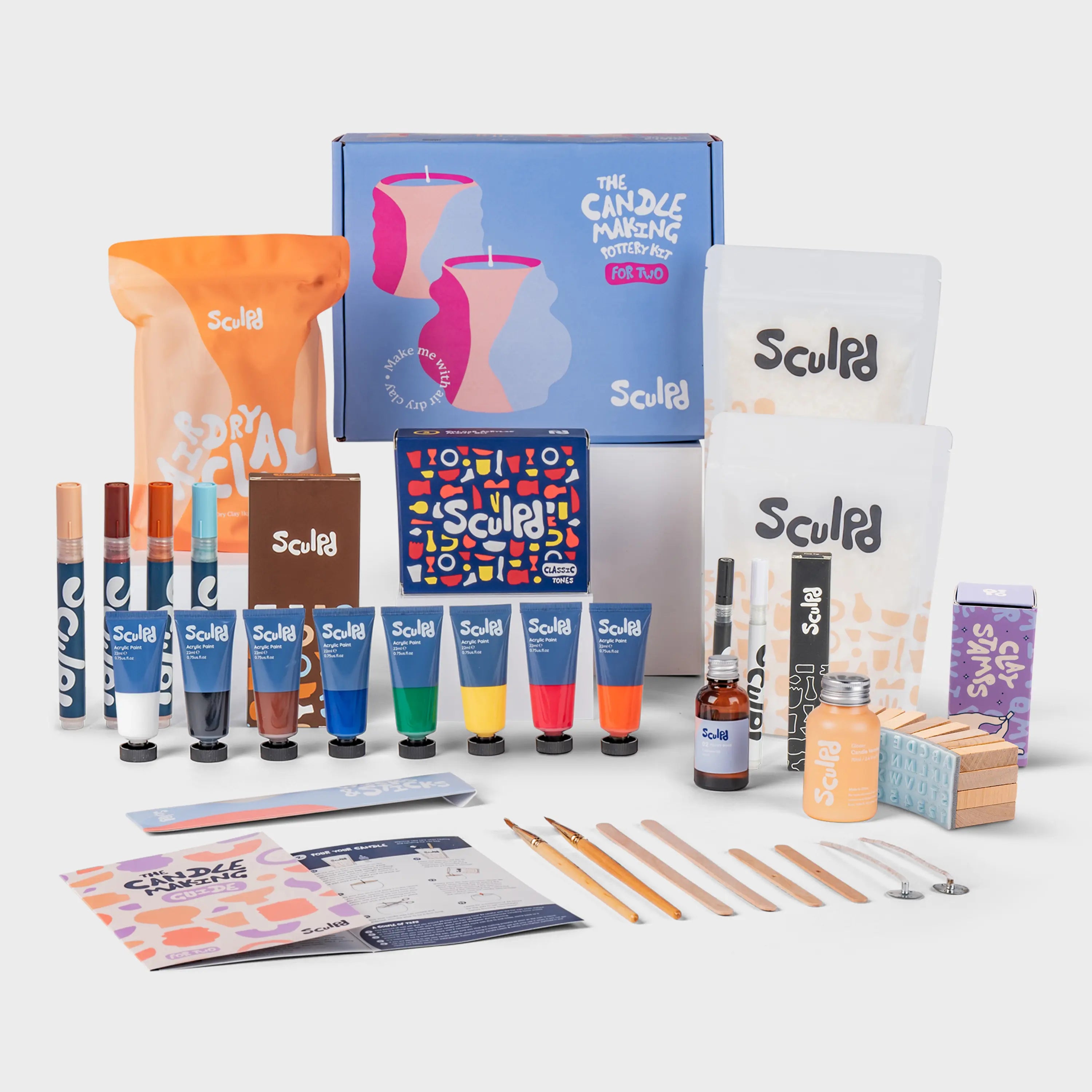 Ultimate Candle Classic Paints with Terracotta & Fine Tip Pens and Letter Stamps