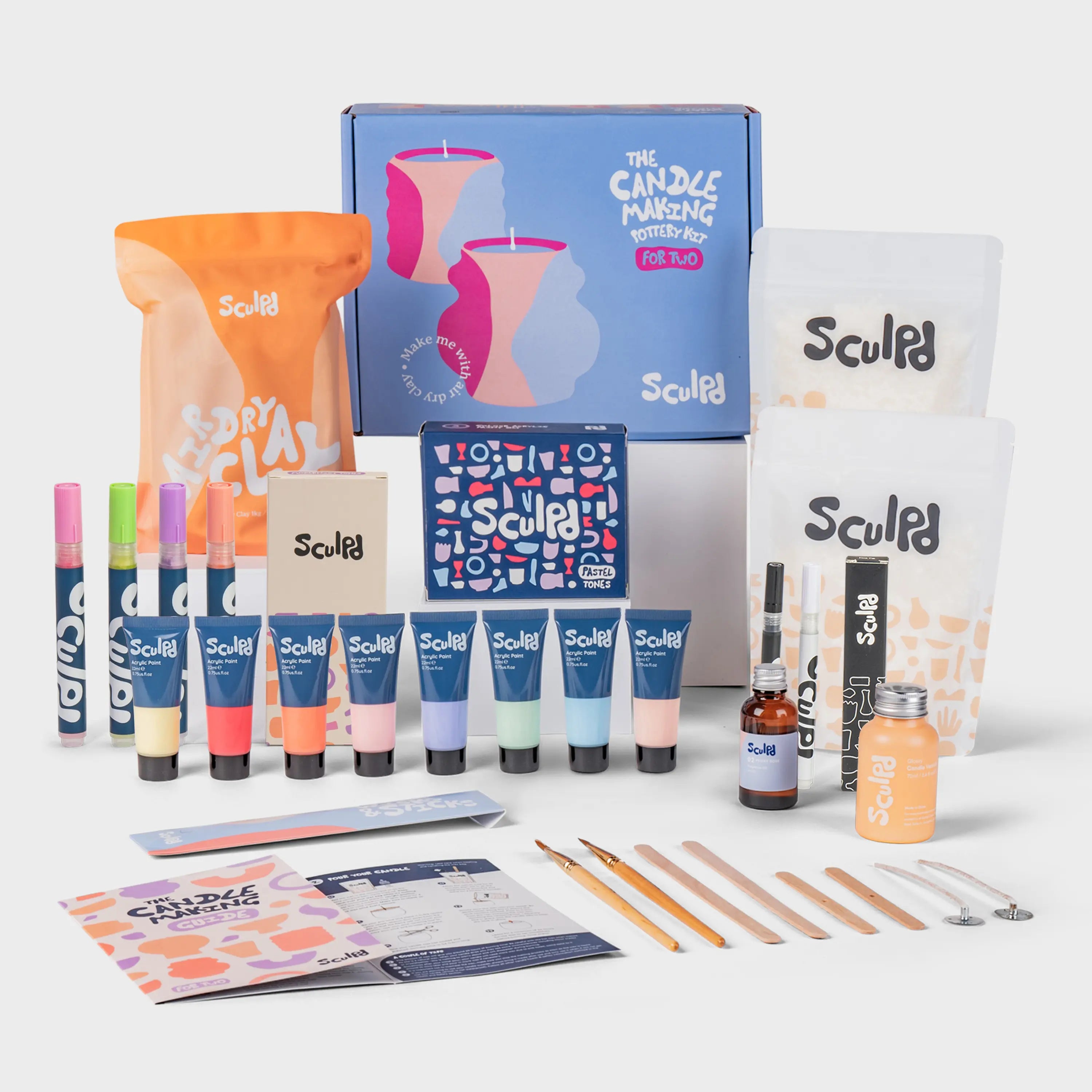 Ultimate Candle Pastel Paints with Modernist and Fine Tip Pens