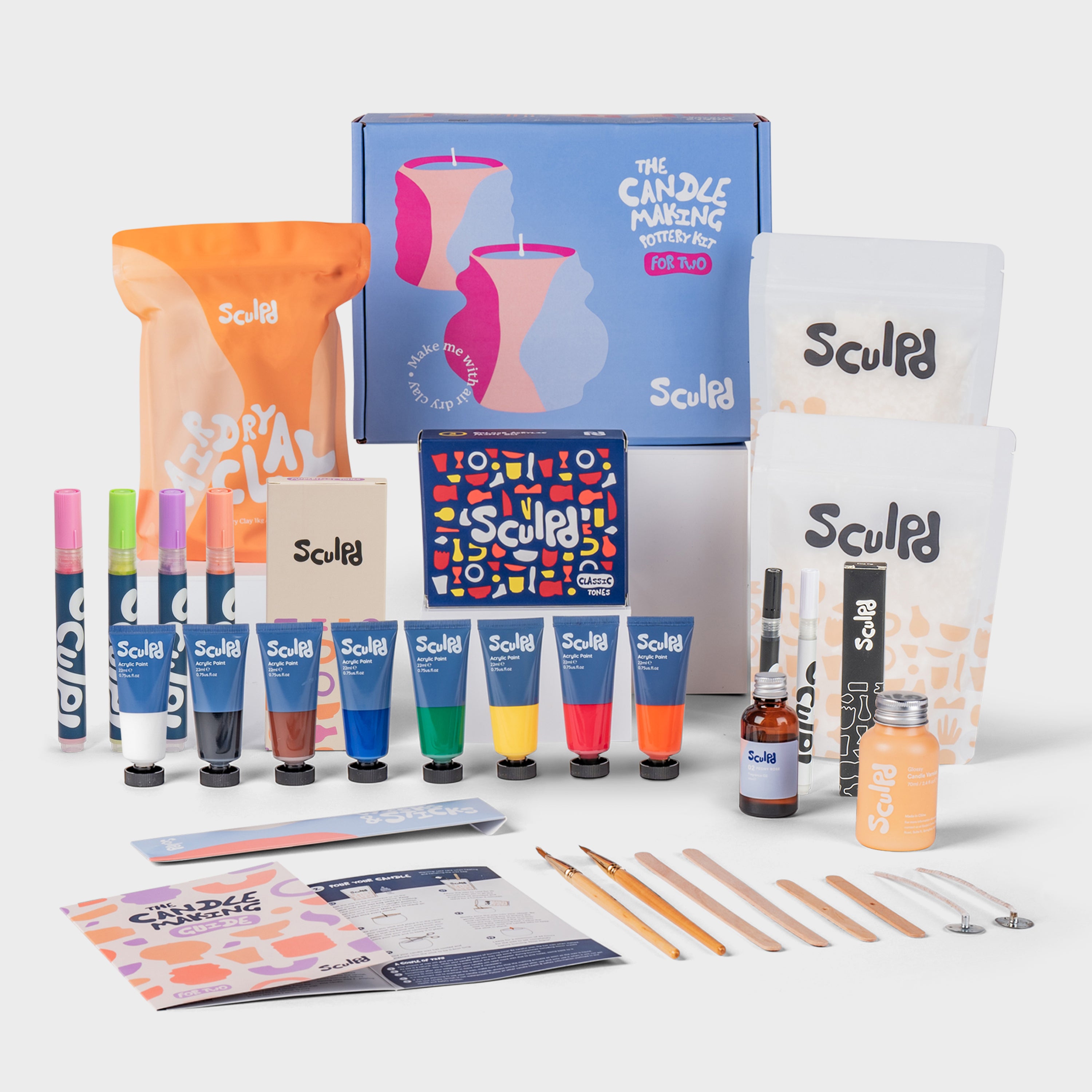Sculpd ultimate candle bundle with classic paints, Modernist pens and fine tip pens set