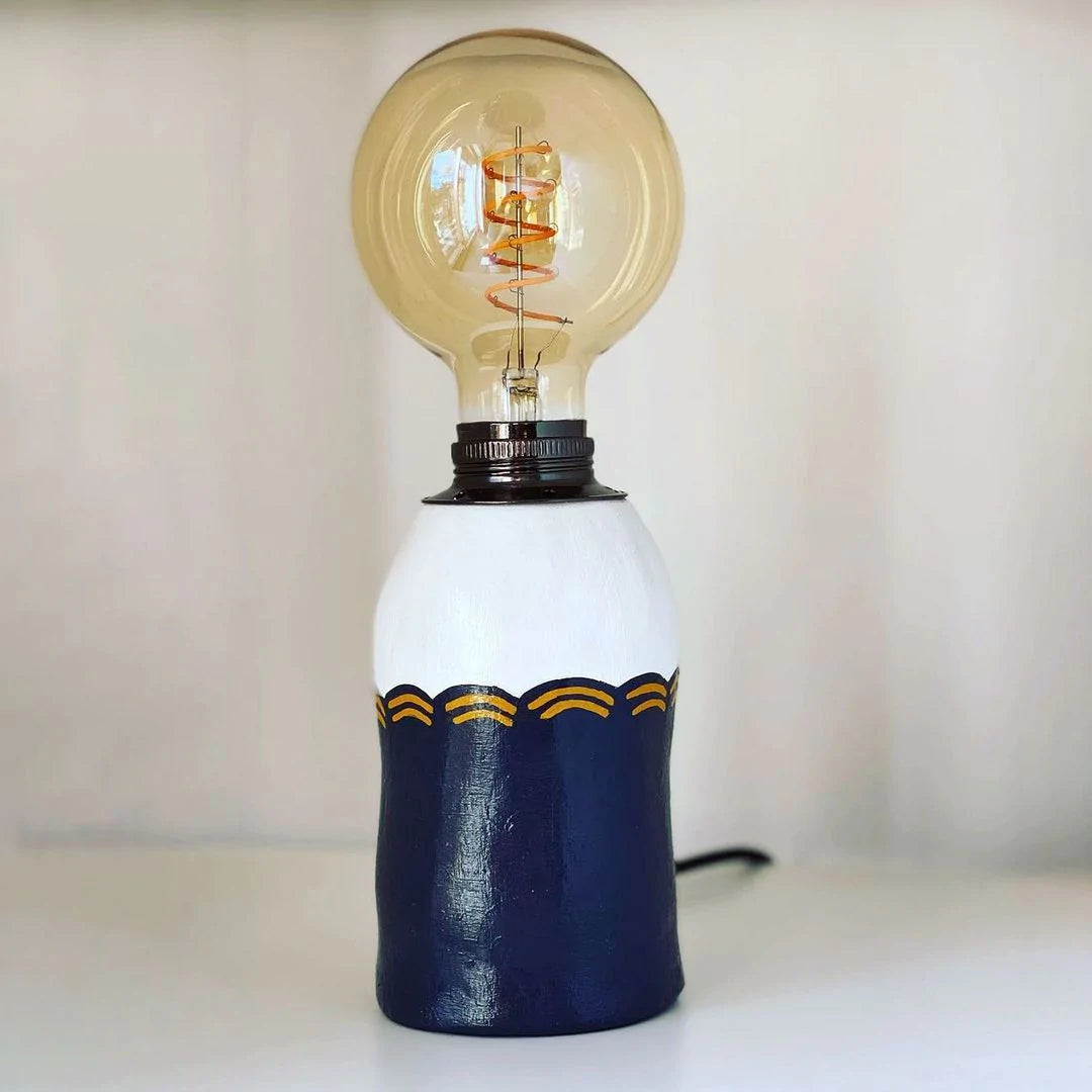 Blue pattern filament lamp