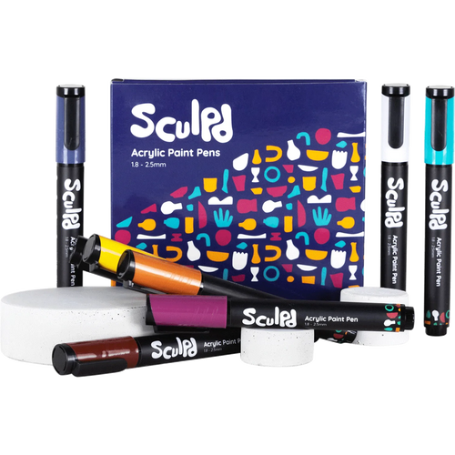 Sculpd 8 pack mediterranean paint pens