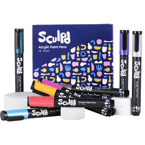 Sculpd 8 pack metallic paint pens
