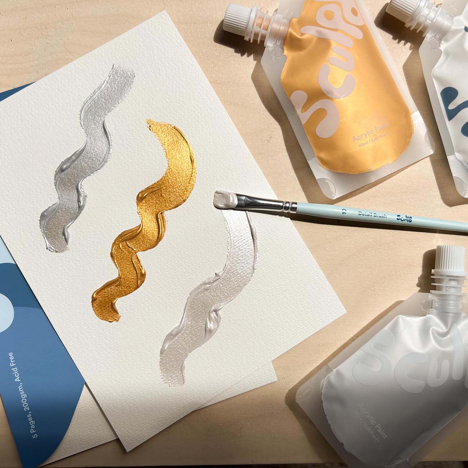 Acrylic Metallic Paint Set Paint Set Sculpd